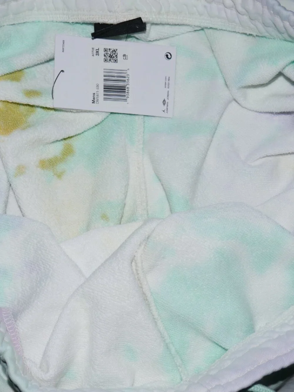 Jordan Sport DNA All Over Print Tie Dye Shorts DM1871-530 Men's Size 3XL NWT